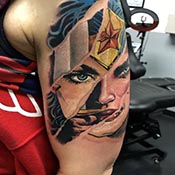 Wonder Women tear away color tattoo