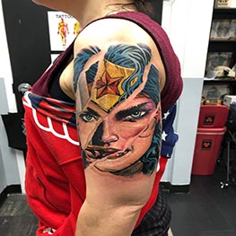 Wonder Women tear away color tattoo